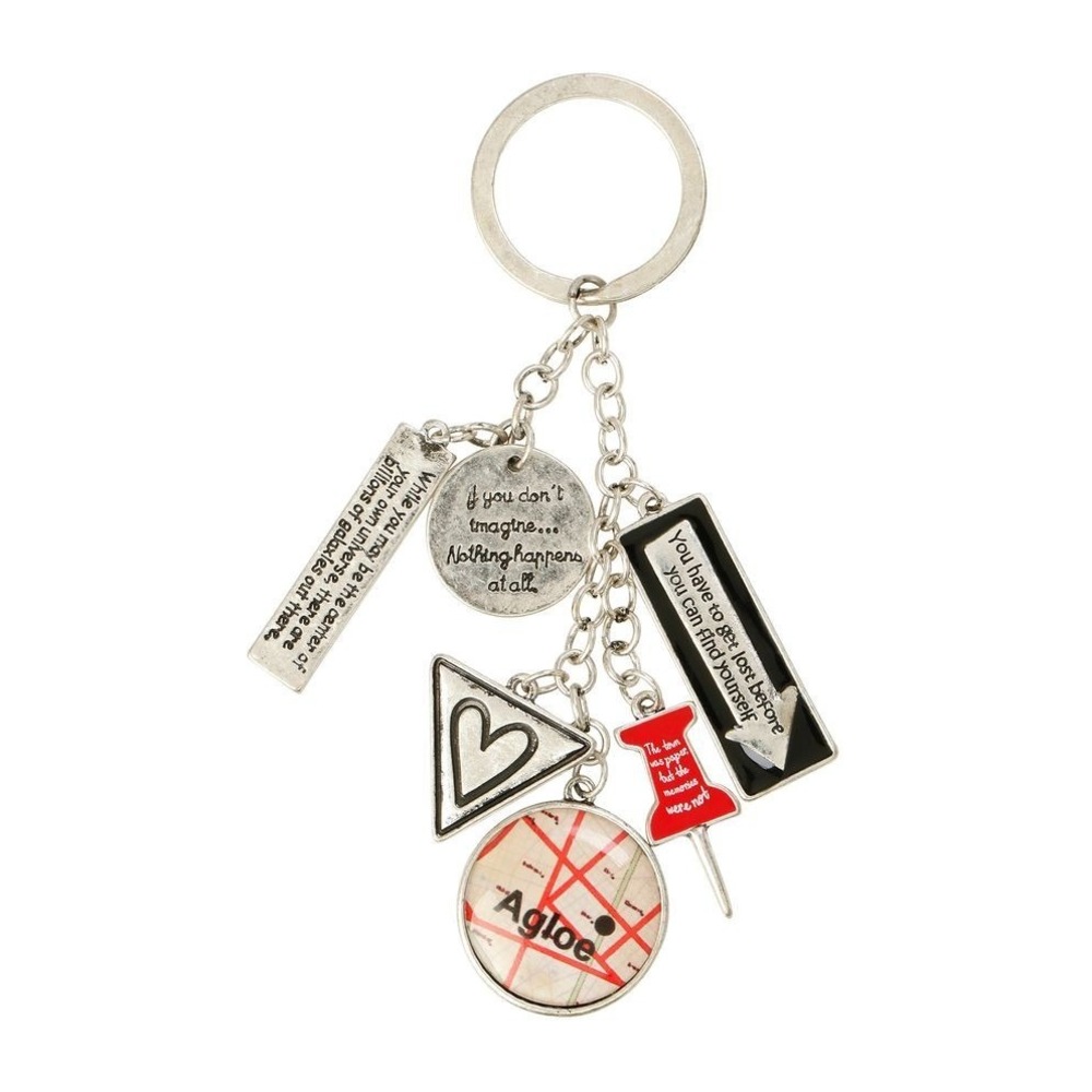 Paper Towns John Green Agloe Charm Keychain Hang Tag Hot Topic